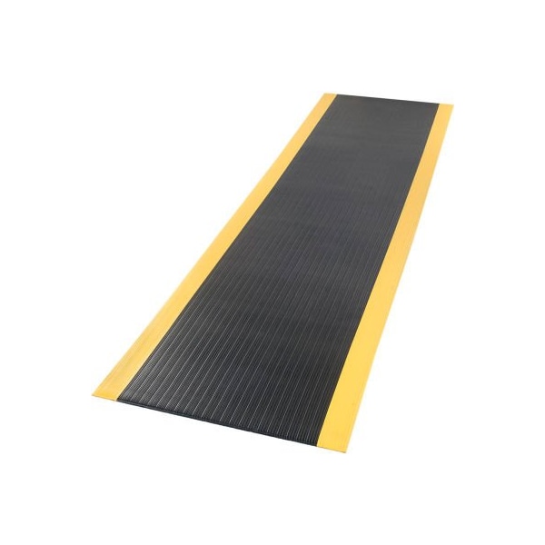 Apache Mills Soft Foot Anti Fatigue Mat 3/8in Thick 2' x 3' Black/Yellow